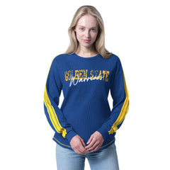 Royal Golden State Warriors G-III 4Her by Carl Banks Women's Advantage Tri-Blend Long Sleeve T-Shirt sale | NBA