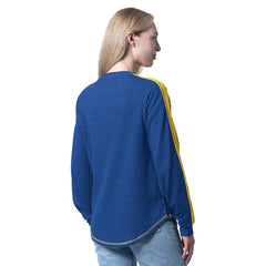 Royal Golden State Warriors G-III 4Her by Carl Banks Women's Advantage Tri-Blend Long Sleeve T-Shirt sale | NBA