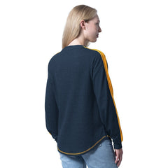 Navy Indiana Pacers G-III 4Her by Carl Banks Women's Advantage Tri-Blend Long Sleeve T-Shirt | NBA