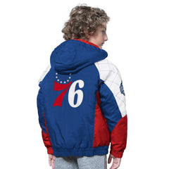 Royal/Red Philadelphia 76ers Starter Youth All Time Pro Jr. Full-Zip Hoodie Jacket | NBA