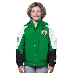 Kelly Green/Black Boston Celtics Starter Youth All Time Pro Jr. Full-Zip Hoodie Jacket | NBA