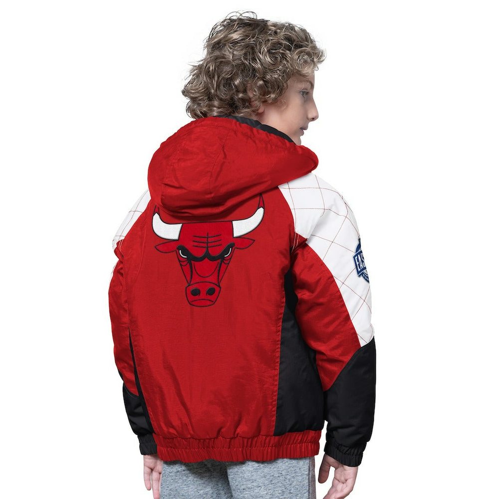 Red/Black Chicago Bulls Starter Youth All Time Pro Jr. Full-Zip Hoodie Jacket | NBA