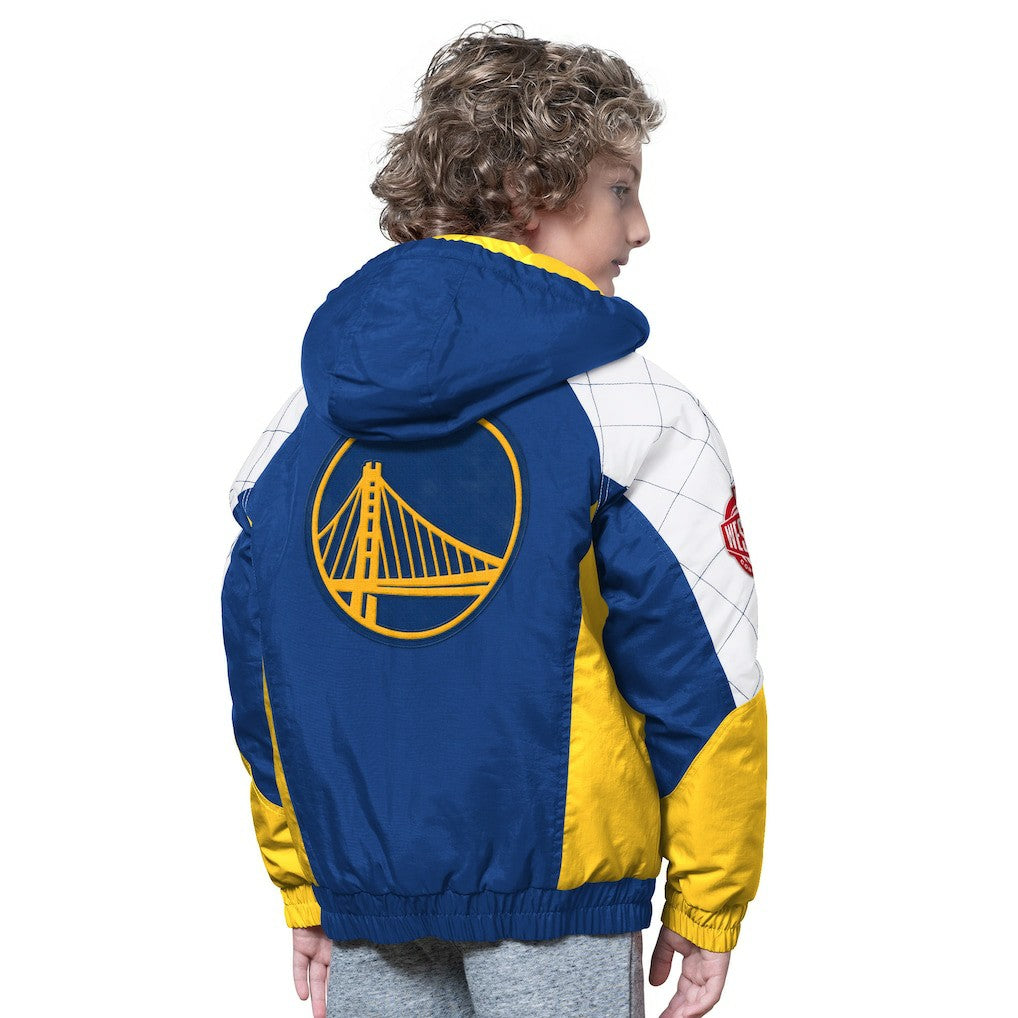 Royal/Gold Golden State Warriors Starter Youth All Time Pro Jr. Full-Zip Hoodie Jacket sale | NBA