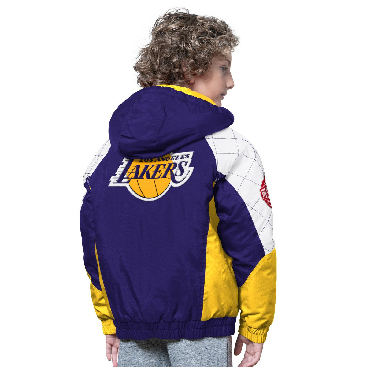 Purple/Gold Los Angeles Lakers Starter Youth All Time Pro Jr. Full-Zip Hoodie Jacket | NBA