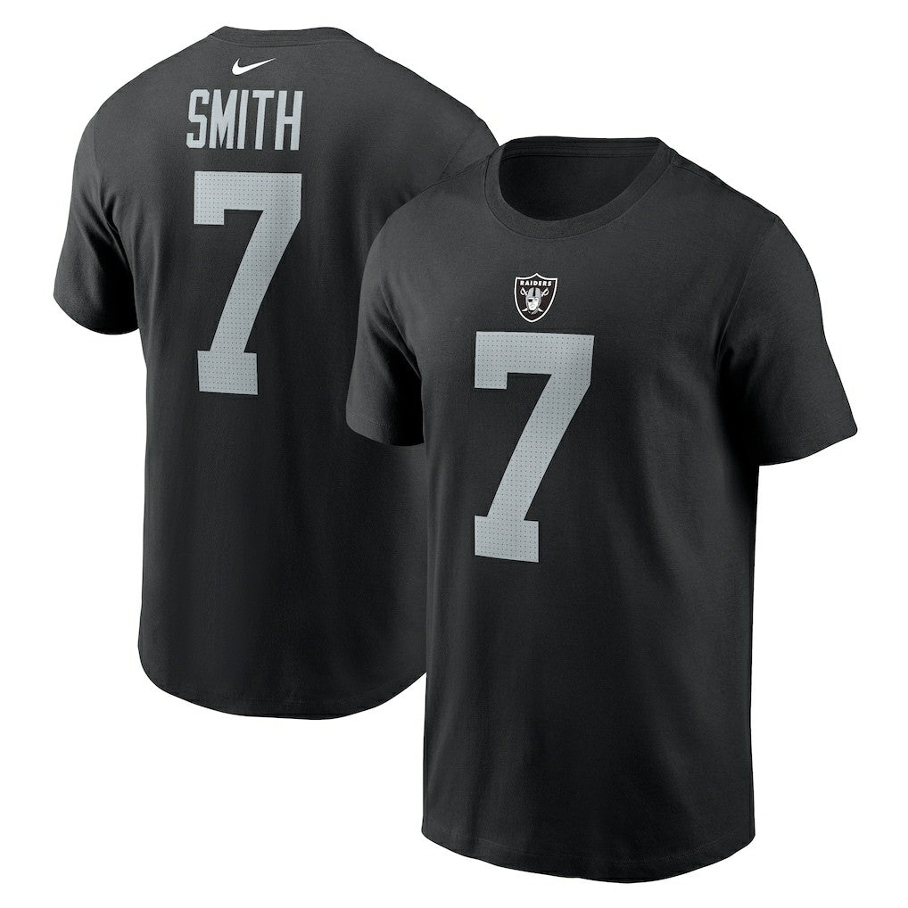 Las Vegas Raiders Geno Smith  Name & Number T-Shirt | NFL Sale