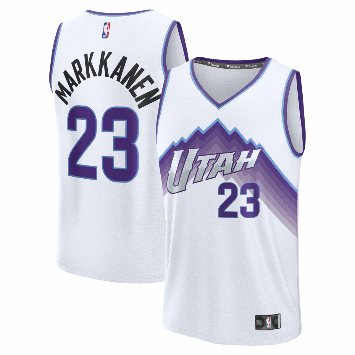 White Lauri Markkanen Utah Jazz Fast Break Replica Jersey | NBA