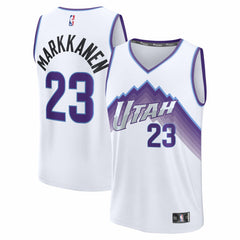 White Lauri Markkanen Utah Jazz Fast Break Replica Jersey | NBA