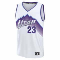 White Lauri Markkanen Utah Jazz Fast Break Replica Jersey | NBA