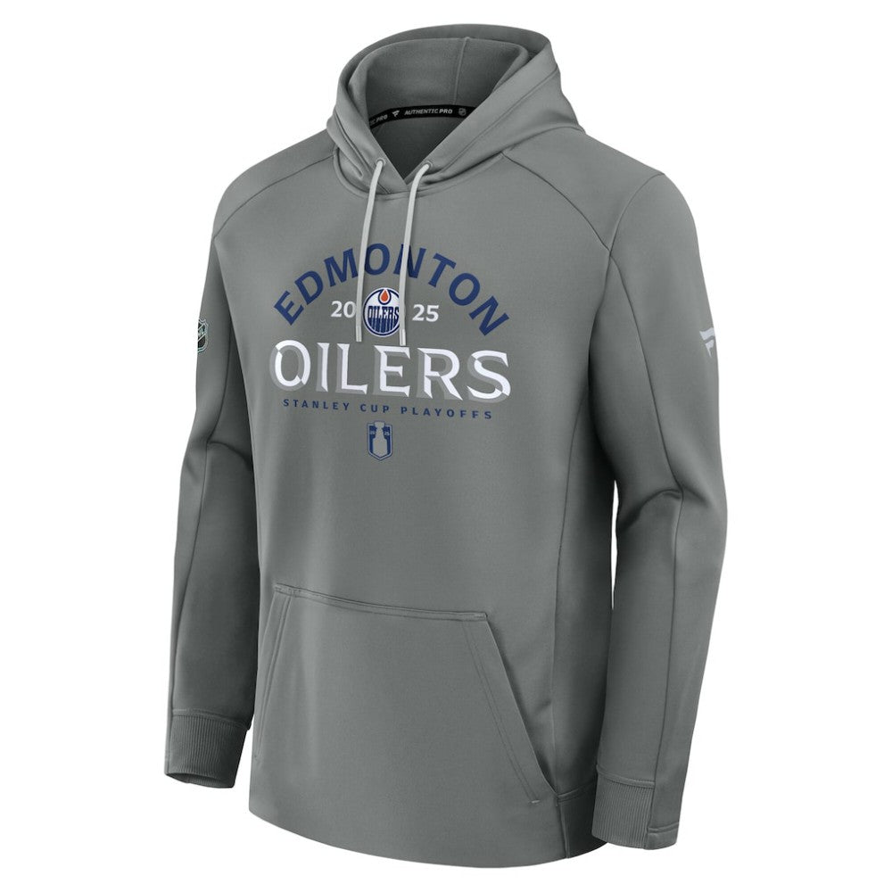 Edmonton Oilers Fanatics 2025 Stanley Cup Playoffs Authentic Pro Rink Fly Fleece Pullover Hoodie -  NHL Hoodies