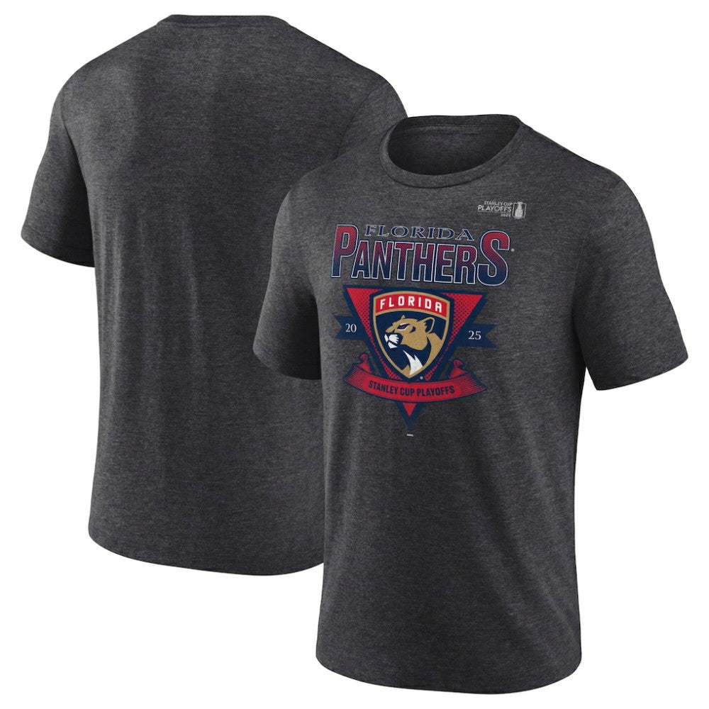 Florida Panthers Fanatics 2025 Stanley Cup Playoffs Crossbar Tri-Blend T-Shirt -  NHL T-shirts