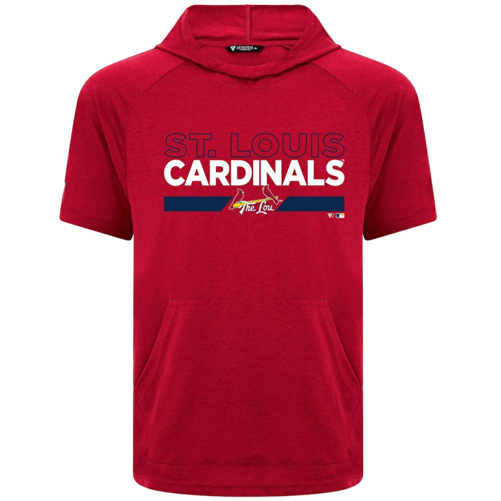 St. Louis Cardinals Levelwear City Connect Phase No Hitter Short Sleeve Pullover Hoodie - MLB Hoodies