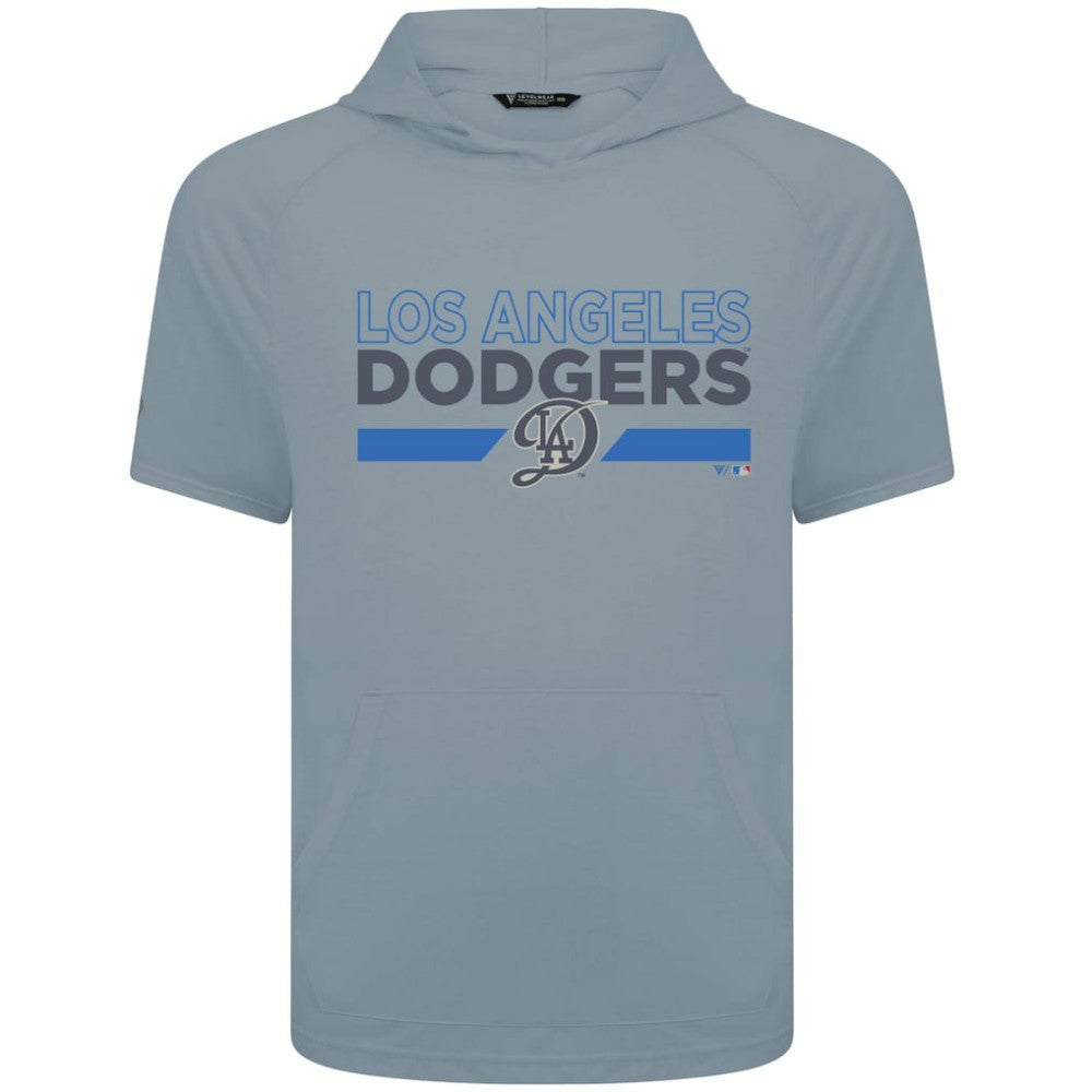 Los Angeles Dodgers Levelwear City Connect Phase No Hitter Short Sleeve Pullover Hoodie - MLB Hoodies