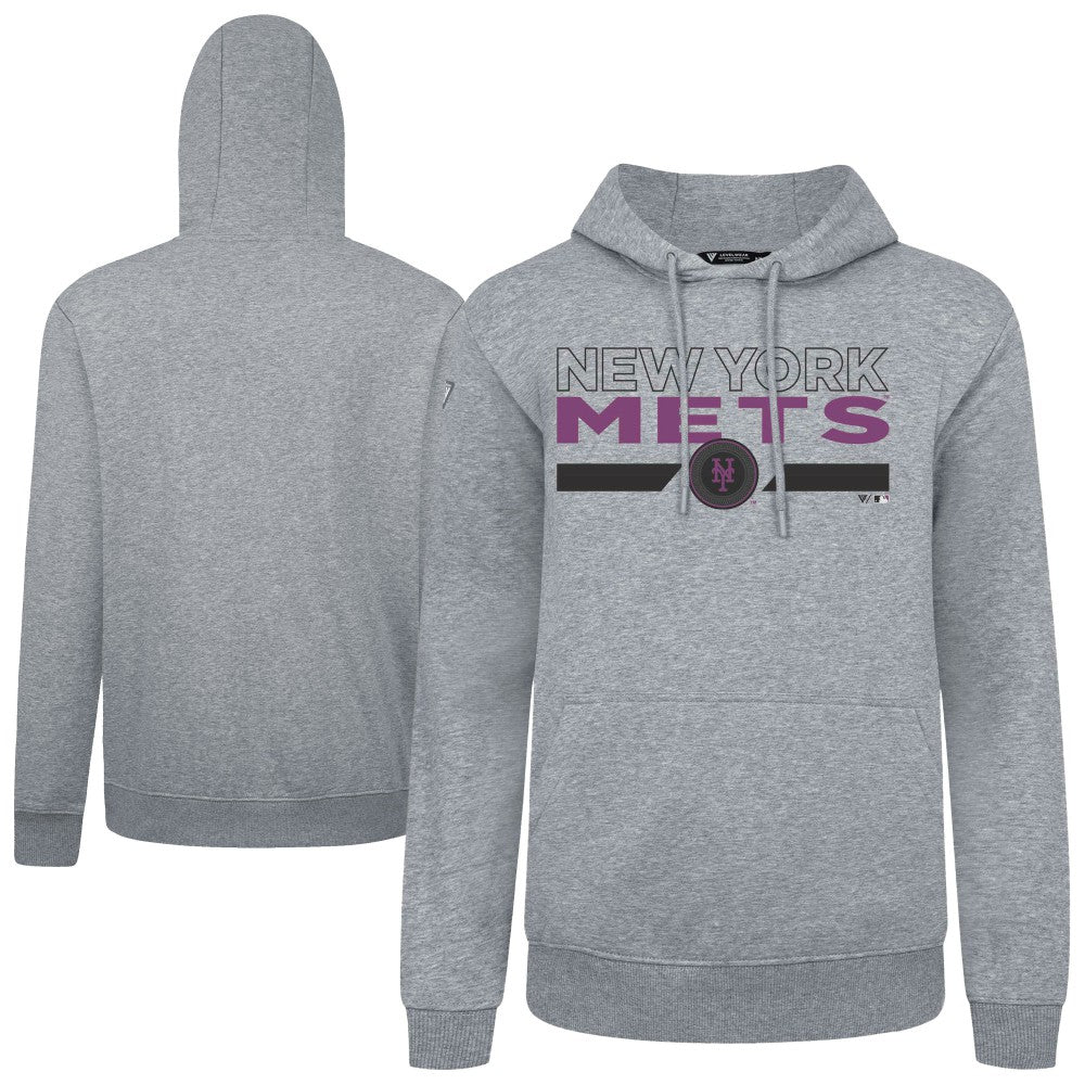 New York Mets Levelwear City Connect Podium No Hitter Pullover Hoodie - MLB Hoodies