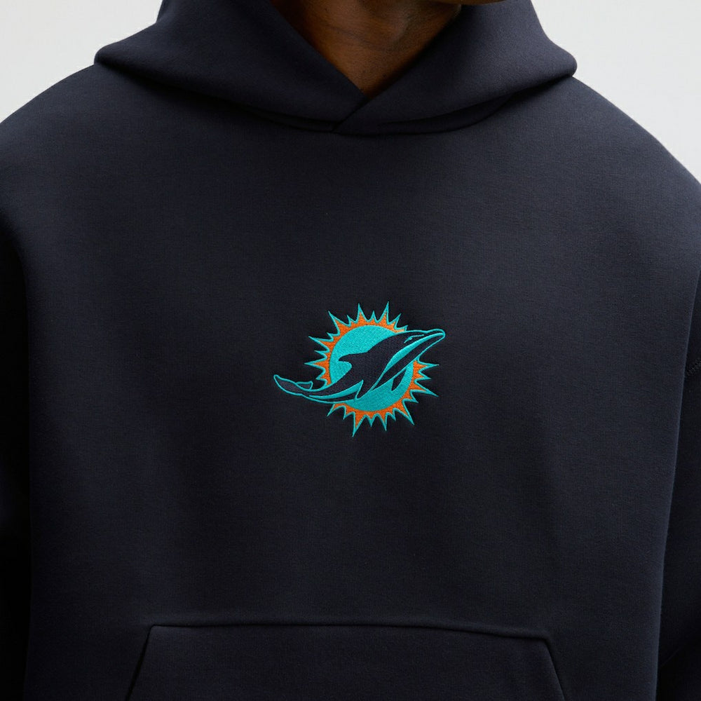 Miami Dolphins 2025 Rivalries Collection Oversized Tech Fleece Hoodie | NFL Discount
