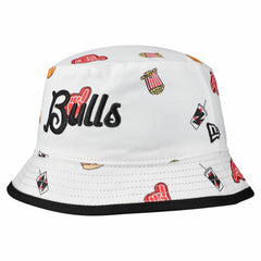 White Chicago Bulls Team Cheer Reversible Bucket Hat | NBA
