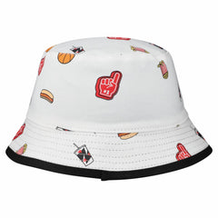 White Chicago Bulls Team Cheer Reversible Bucket Hat | NBA