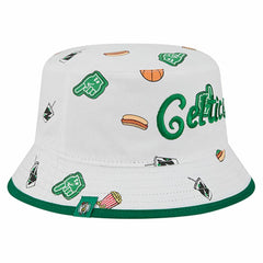 White Boston Celtics Team Cheer Reversible Bucket Hat | NBA