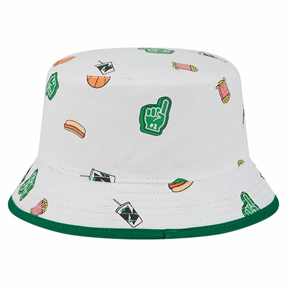 White Boston Celtics Team Cheer Reversible Bucket Hat | NBA