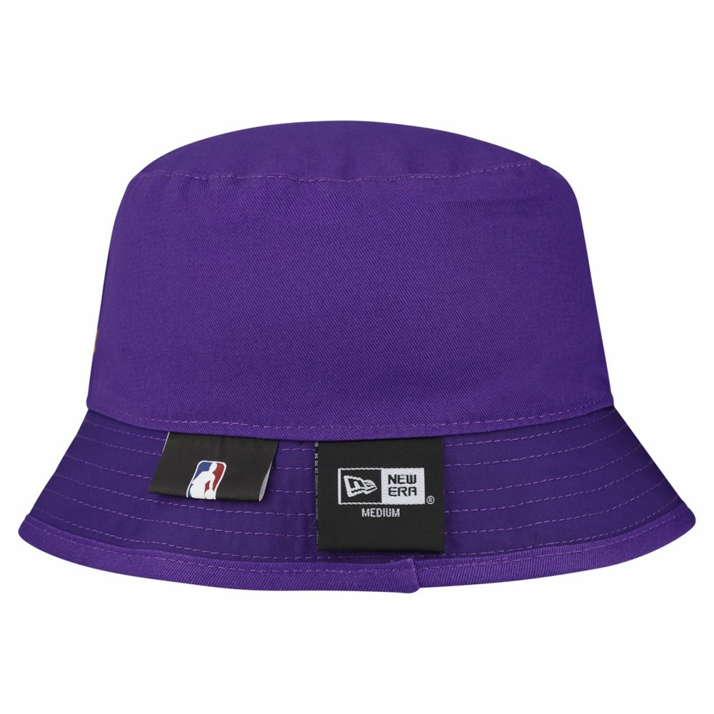 White Los Angeles Lakers Team Cheer Reversible Bucket Hat | NBA