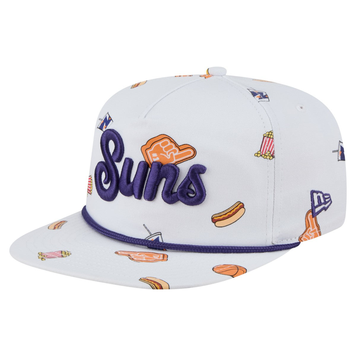White Phoenix Suns Team Cheer Rope 19TWENTY Adjustable Hat | NBA