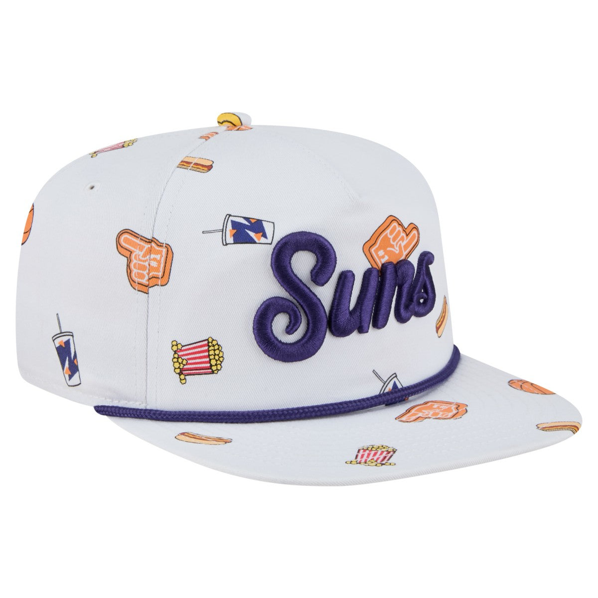 White Phoenix Suns Team Cheer Rope 19TWENTY Adjustable Hat | NBA