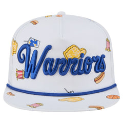 White Golden State Warriors Team Cheer Rope 19TWENTY Adjustable Hat sale | NBA