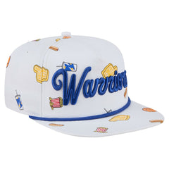 White Golden State Warriors Team Cheer Rope 19TWENTY Adjustable Hat sale | NBA