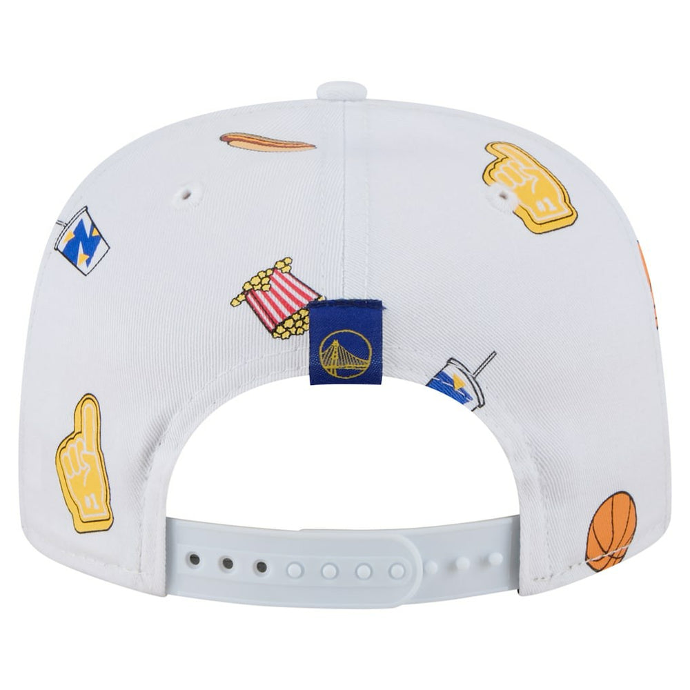 White Golden State Warriors Team Cheer Rope 19TWENTY Adjustable Hat sale | NBA
