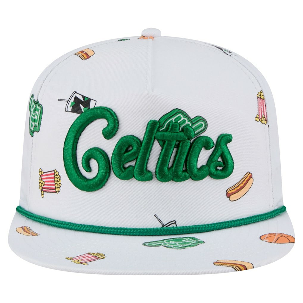 White Boston Celtics Team Cheer Rope 19TWENTY Adjustable Hat | NBA