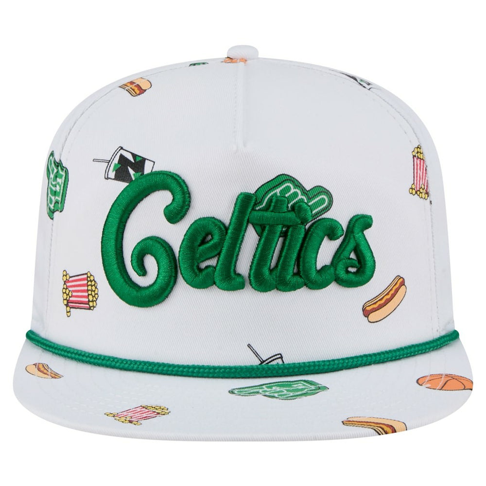 White Boston Celtics Team Cheer Rope 19TWENTY Adjustable Hat | NBA