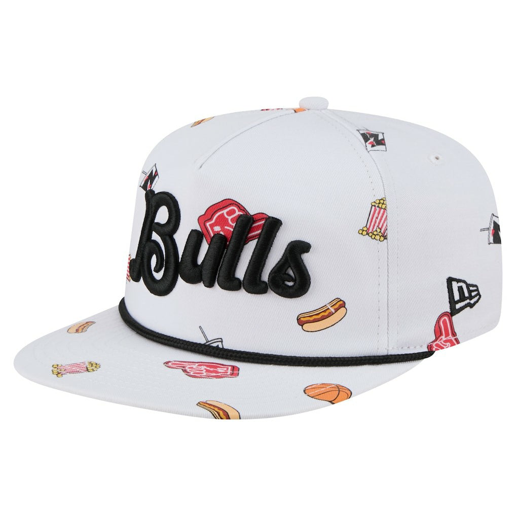 White Chicago Bulls Team Cheer Rope 19TWENTY Adjustable Hat | NBA