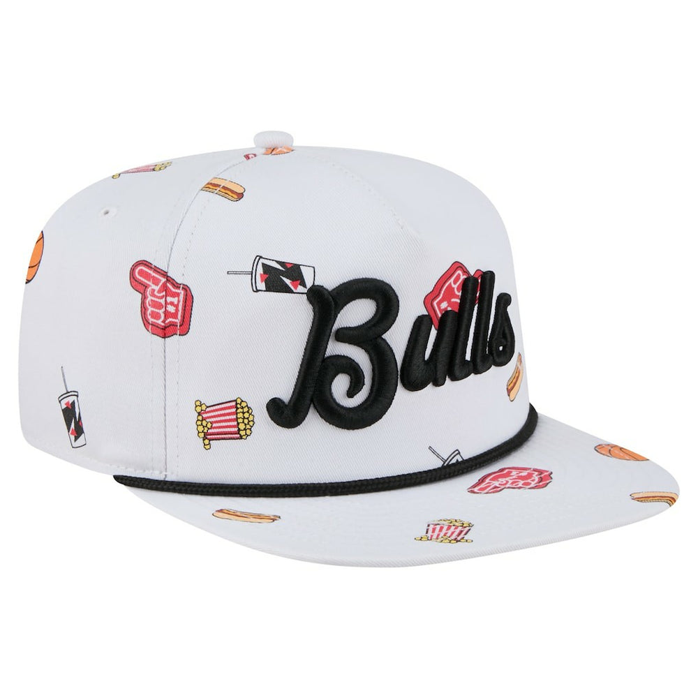 White Chicago Bulls Team Cheer Rope 19TWENTY Adjustable Hat | NBA