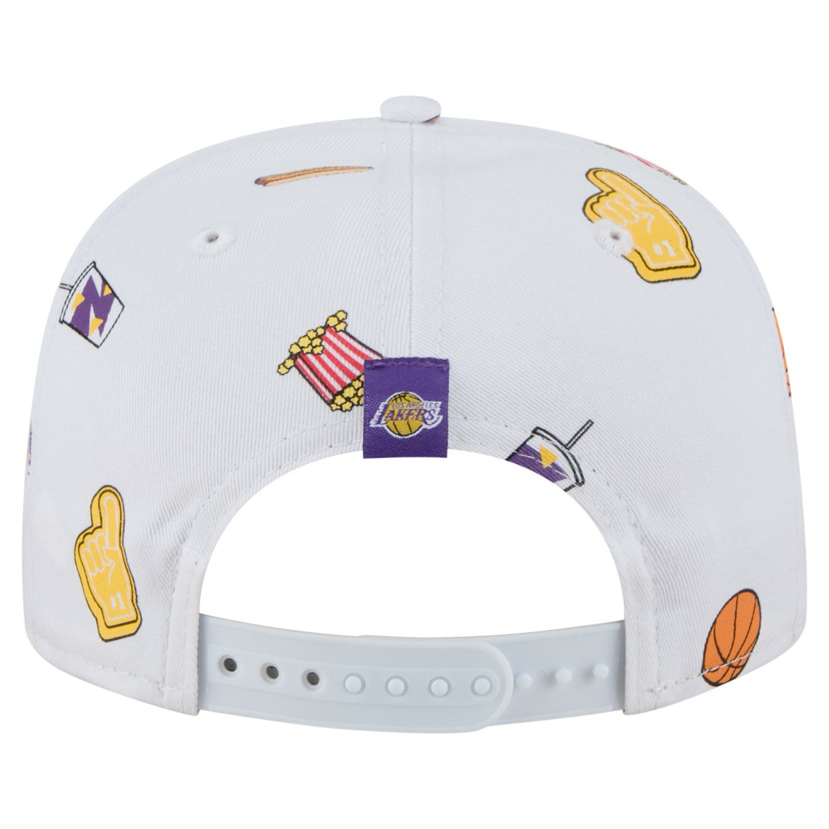 White Los Angeles Lakers Team Cheer Rope 19TWENTY Adjustable Hat | NBA