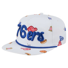White Philadelphia 76ers Team Cheer Rope 19TWENTY Adjustable Hat | NBA