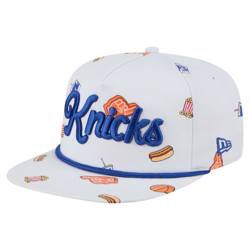 White New York Knicks Team Cheer Rope 19TWENTY Adjustable Hat | NBA