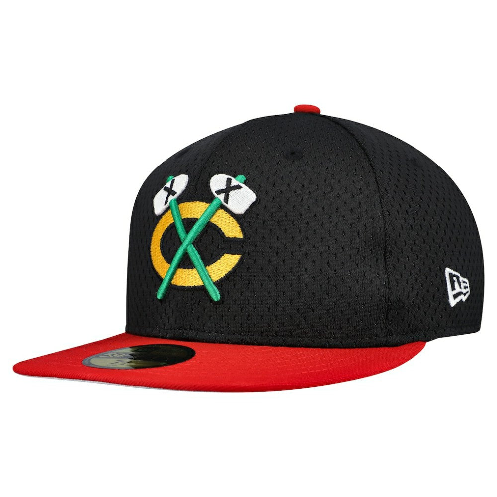 Chicago Blackhawks New Era Mesh Crown Two-Tone 59FIFTY Fitted Hat -  NHL Hats