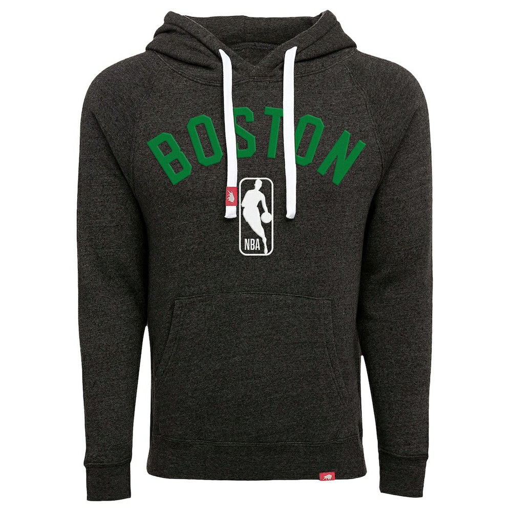 Black Boston Celtics Sportiqe Unisex Olsen Tri-Blend Pullover Hoodie | NBA
