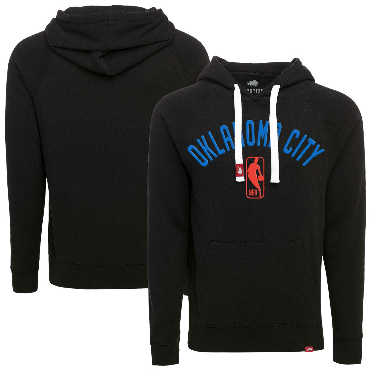 Heather Black Oklahoma City Thunder Sportiqe Unisex Olsen Tri-Blend Pullover Hoodie | NBA