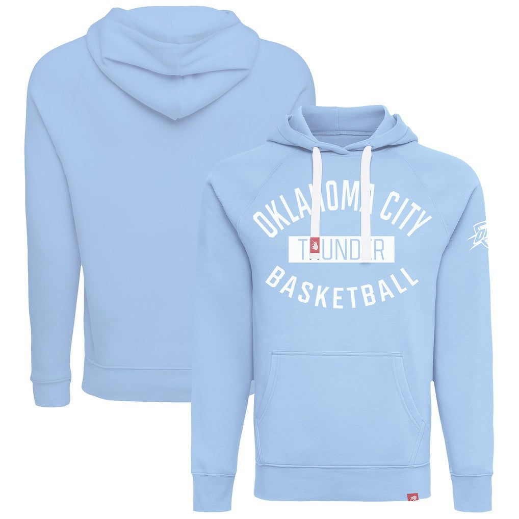 Light Blue Oklahoma City Thunder Sportiqe Unisex Olsen Tri-Blend Pullover Hoodie | NBA