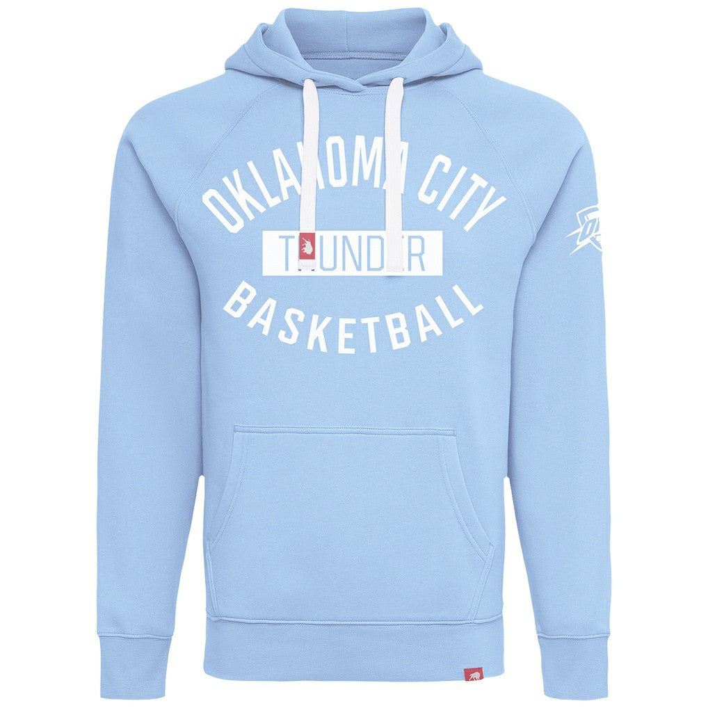 Light Blue Oklahoma City Thunder Sportiqe Unisex Olsen Tri-Blend Pullover Hoodie | NBA