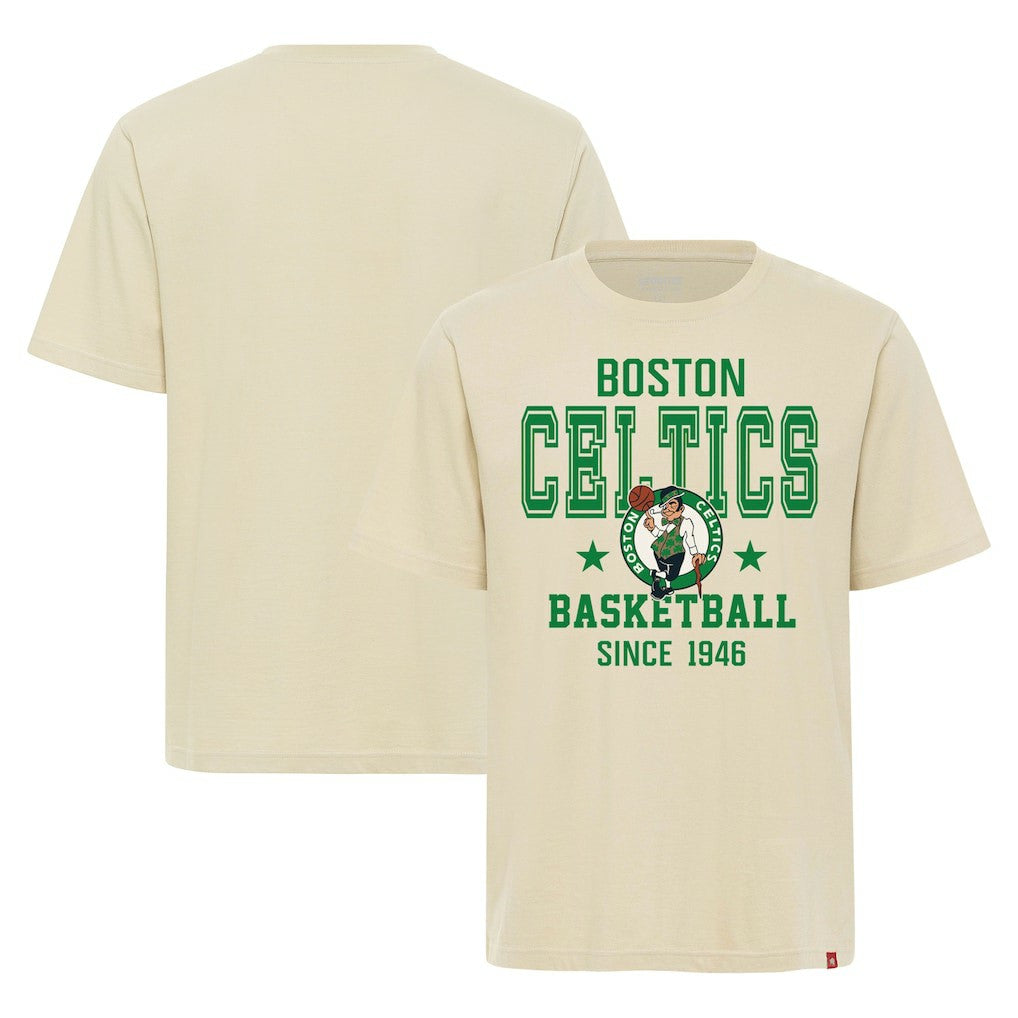 Cream Boston Celtics Sportiqe Unisex Duke Premium T-Shirt | NBA