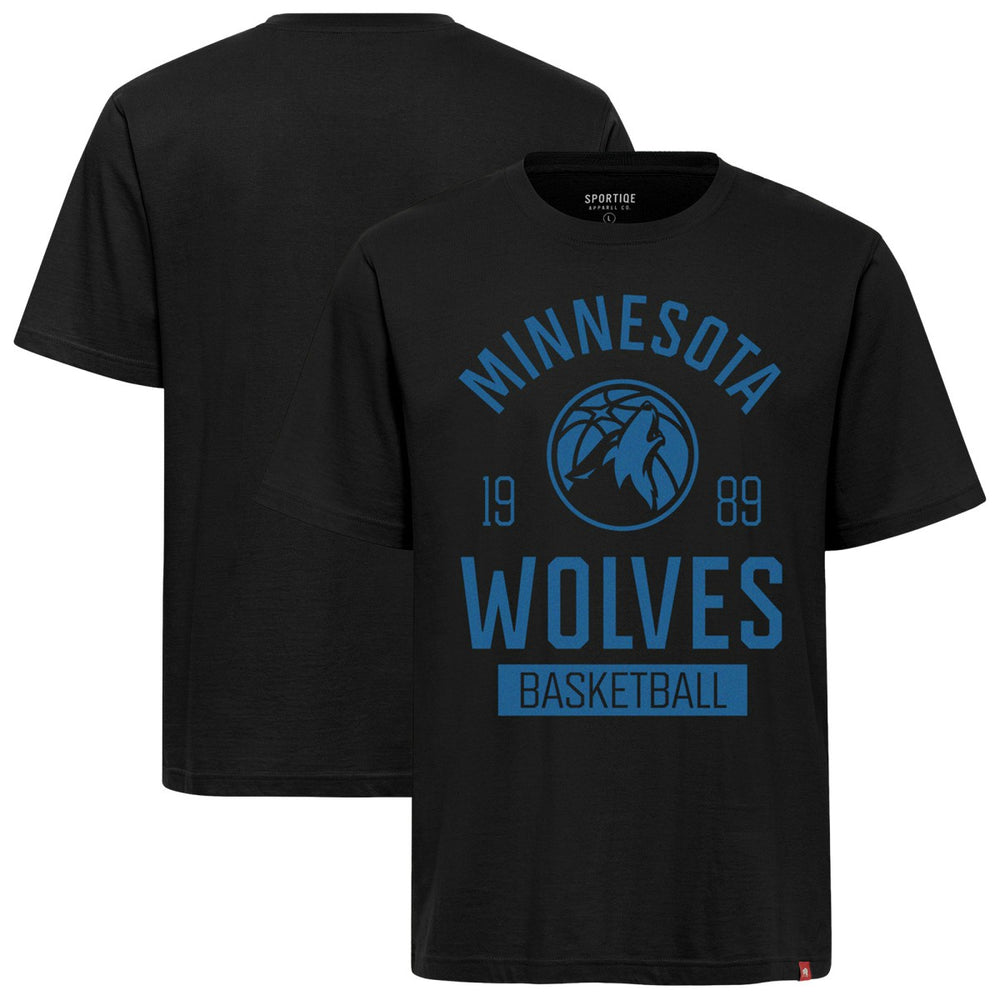 Black Minnesota Timberwolves Sportiqe Unisex Duke Premium T-Shirt | NBA