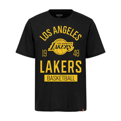 Black Los Angeles Lakers Sportiqe Unisex Duke Premium T-Shirt | NBA