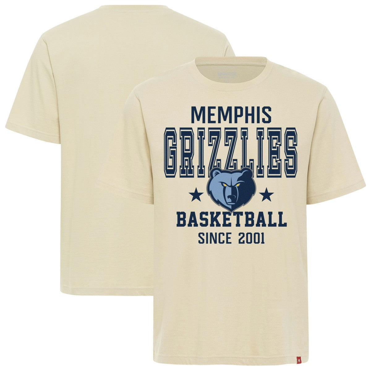 Cream Memphis Grizzlies Sportiqe Unisex Duke Premium T-Shirt | NBA