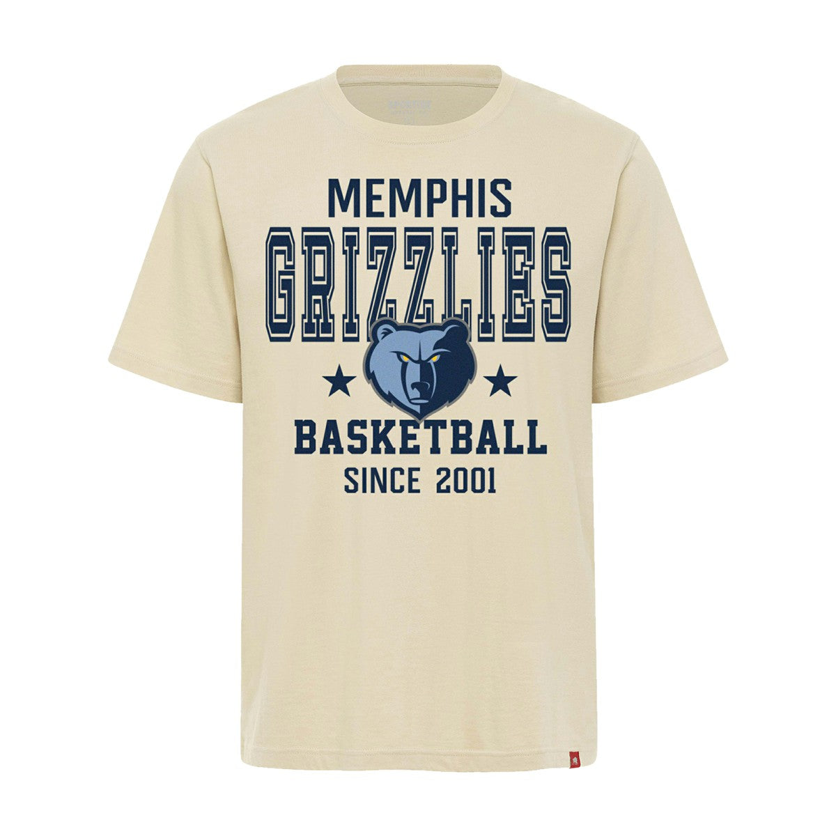 Cream Memphis Grizzlies Sportiqe Unisex Duke Premium T-Shirt | NBA