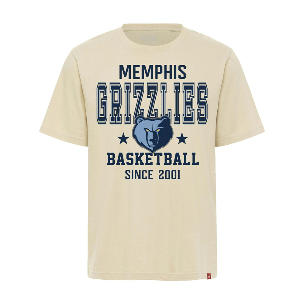 Cream Memphis Grizzlies Sportiqe Unisex Duke Premium T-Shirt | NBA