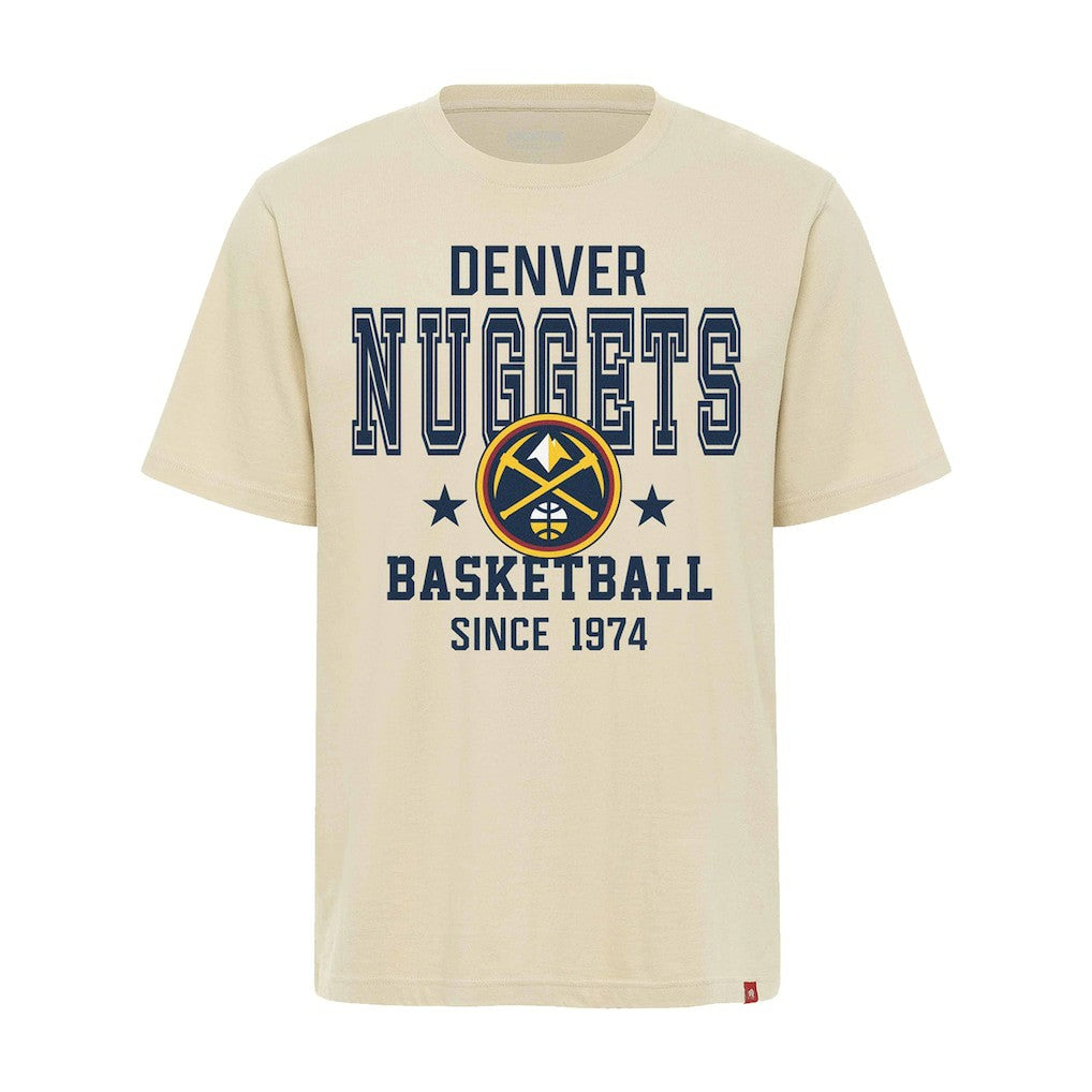 Cream Denver Nuggets Sportiqe Unisex Duke Premium T-Shirt sale | NBA