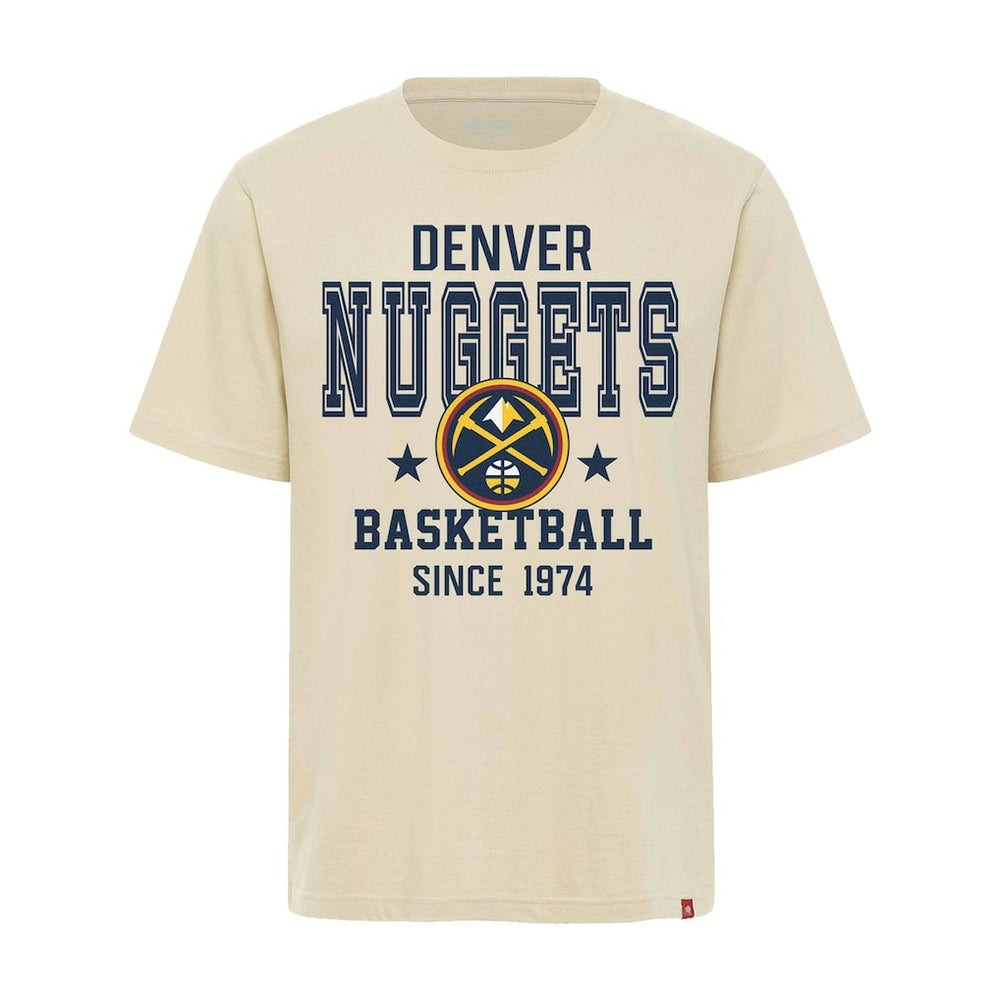 Cream Denver Nuggets Sportiqe Unisex Duke Premium T-Shirt sale | NBA