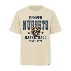 Cream Denver Nuggets Sportiqe Unisex Duke Premium T-Shirt sale | NBA