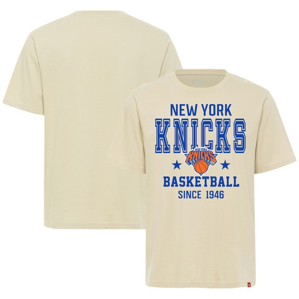 Cream New York Knicks Sportiqe Unisex Duke Premium T-Shirt | NBA